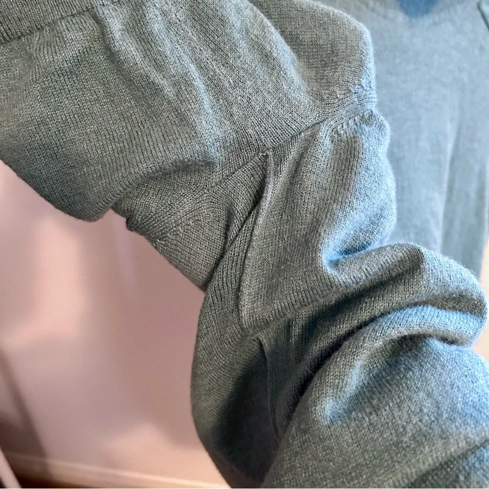Everlane Turtleneck Short Sleeve Sweater in wool cotton blend size L - Picture 7 of 7